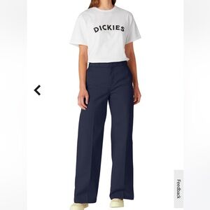 Dickies Navy Wide Leg Pants